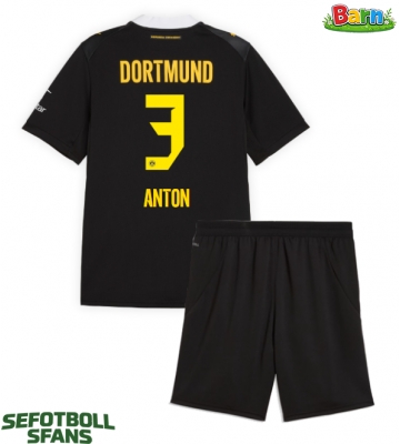 Borussia Dortmund Waldemar Anton #3 Bortaställ Barn 2026-27 Kortärmad (+ Korta byxor)